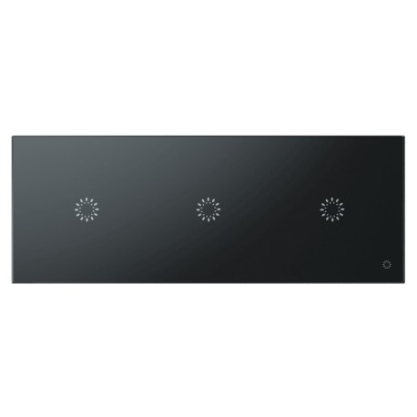 Glasense 3 panel - Graphenium Black, 1 tlačidlo + 1 tlačidlo + 1 tlačidlo